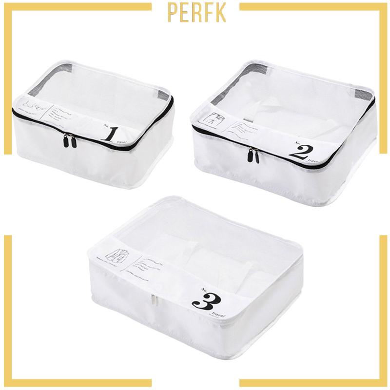 [Perfk] Túi Đựng Đồ Vệ Sinh Gọn Nhẹ Hình Khối Lập Phương Dùng Khi Đi Du Lịch