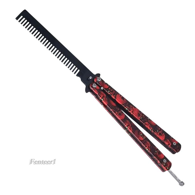 [Fenteer1] Lược Gấp Bằng Thép Không Gỉ Tập Luyện Bướm