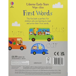 Usborne Early Years Wipe-Clean: First Words
