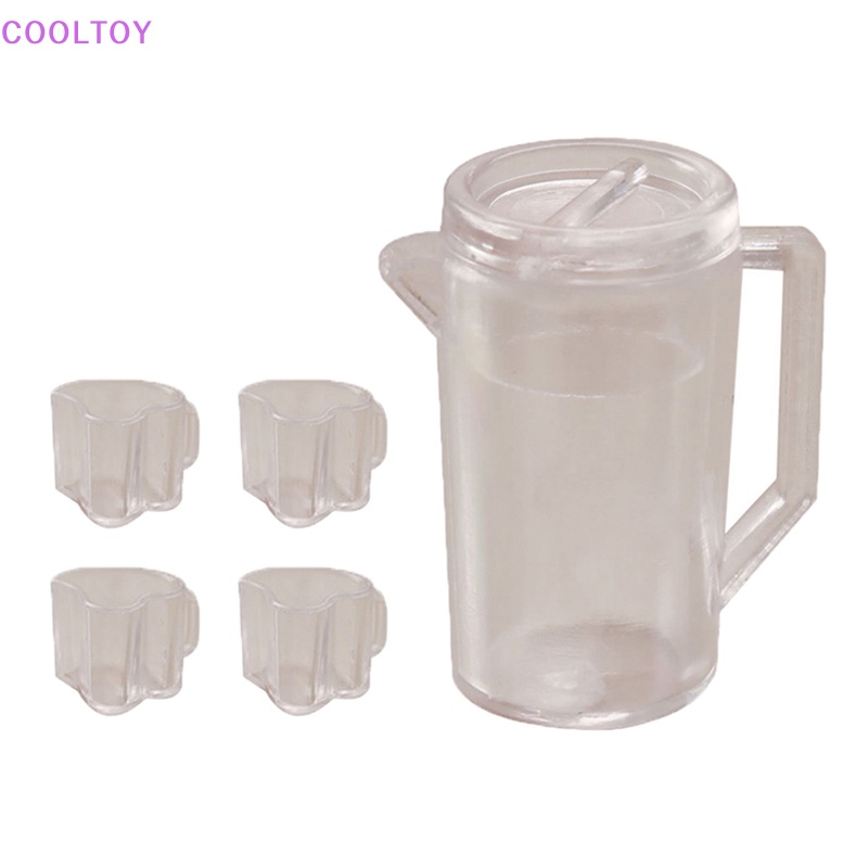 Set 5 Cốc Nước Rỗng Trong Suốt 1: 12 Trang Trí Nhà Búp Bê