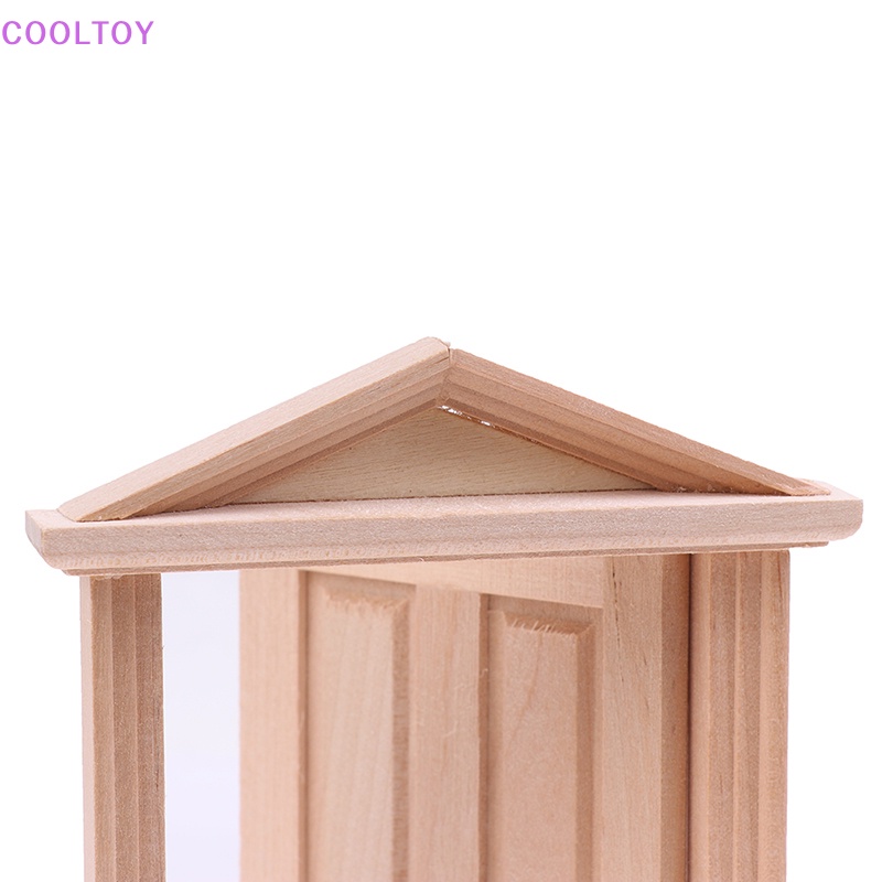 Bộ Cửa Gỗ Mini 1 / 12 Dùng Trang Trí Nhà Búp Bê DIY