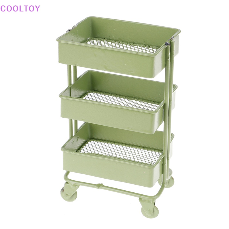 Kệ Để Đồ Có Bánh Xe Tỉ Lệ 1: 12 Trang Trí Nhà Búp Bê