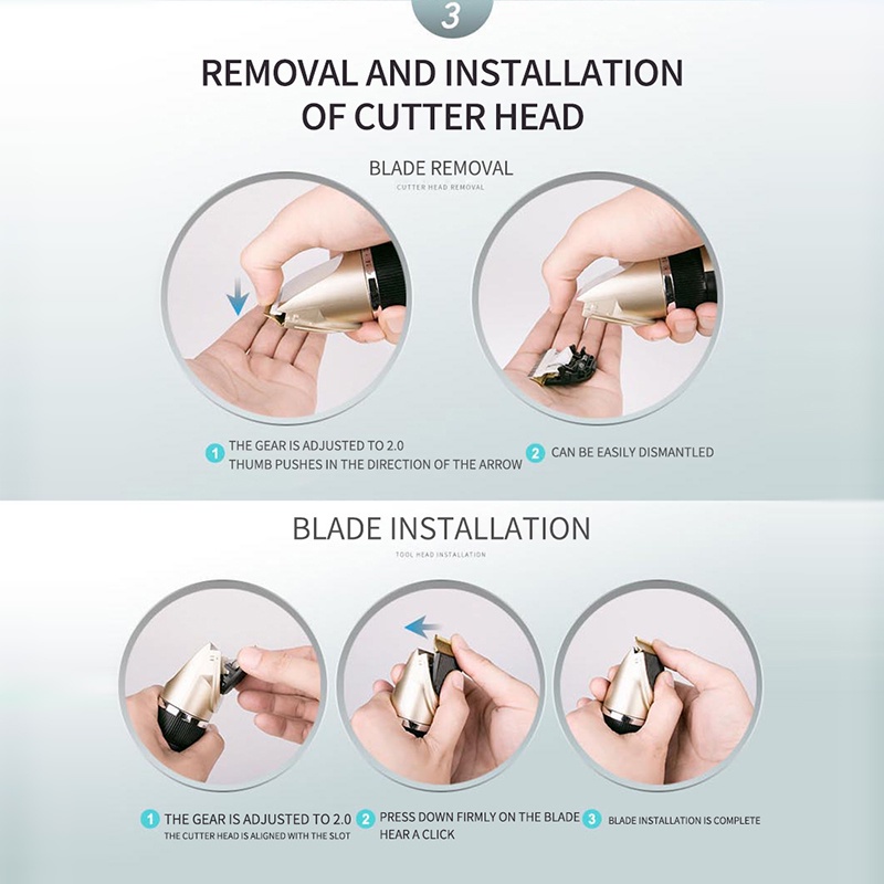 Tông đơ cạo cắt lông cho chó mèo Hàng Full Box - Kèm 8 phụ kiện - Bảo hành uy tín