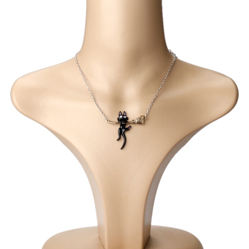 Vòng cổ Mặt Mèo Đen Hóa Trang Nhân Vật Anime Kiki Margot3