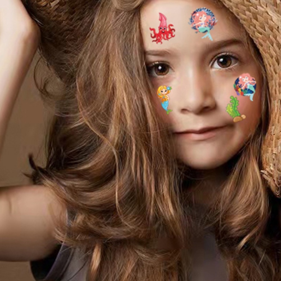 Miếng Dán Hình Xăm Hoạt Hình Chống Thấm Nước Và Mồ Hôi Cho Trẻ Em