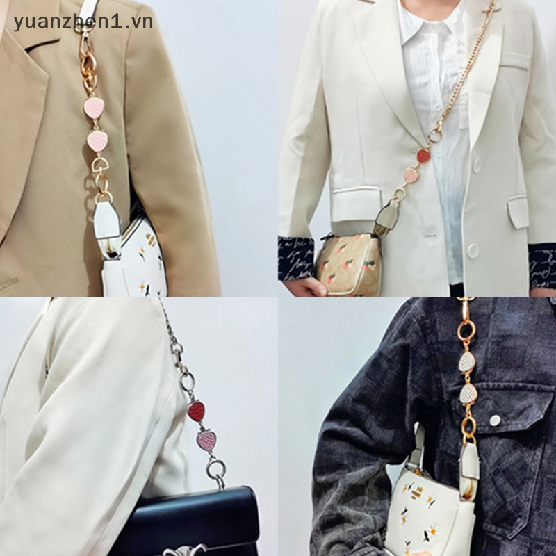 Dây Xích Nối Dài Cho Túi Xách DIY Hình Trái Tim Dễ Thương