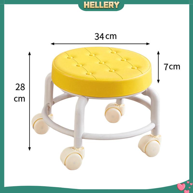 Ghế Đẩu Mini Có Bánh Lăn Thấp Di Chuyển Thoải Mái Tiện Dụng Cho Nhà Cửa / Văn Phòng