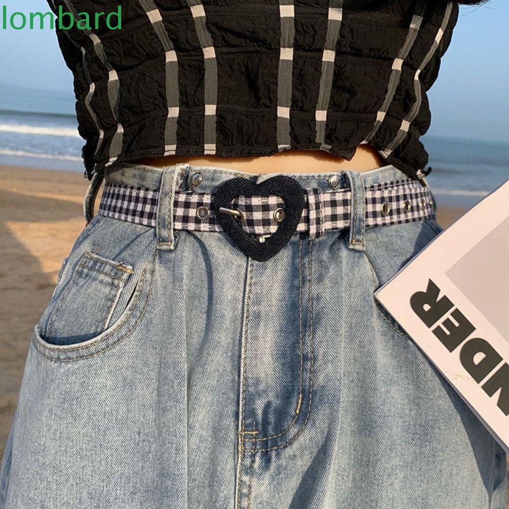 Thắt Lưng Da PU Khóa Hình Trái Tim Đơn Giản Thời Trang Cho Nữ