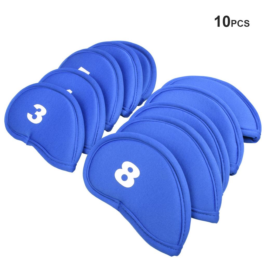 Bộ 10 Vỏ Bọc Bảo Vệ Đầu Gậy Đánh Golf Thể Thao Ngoài Trời