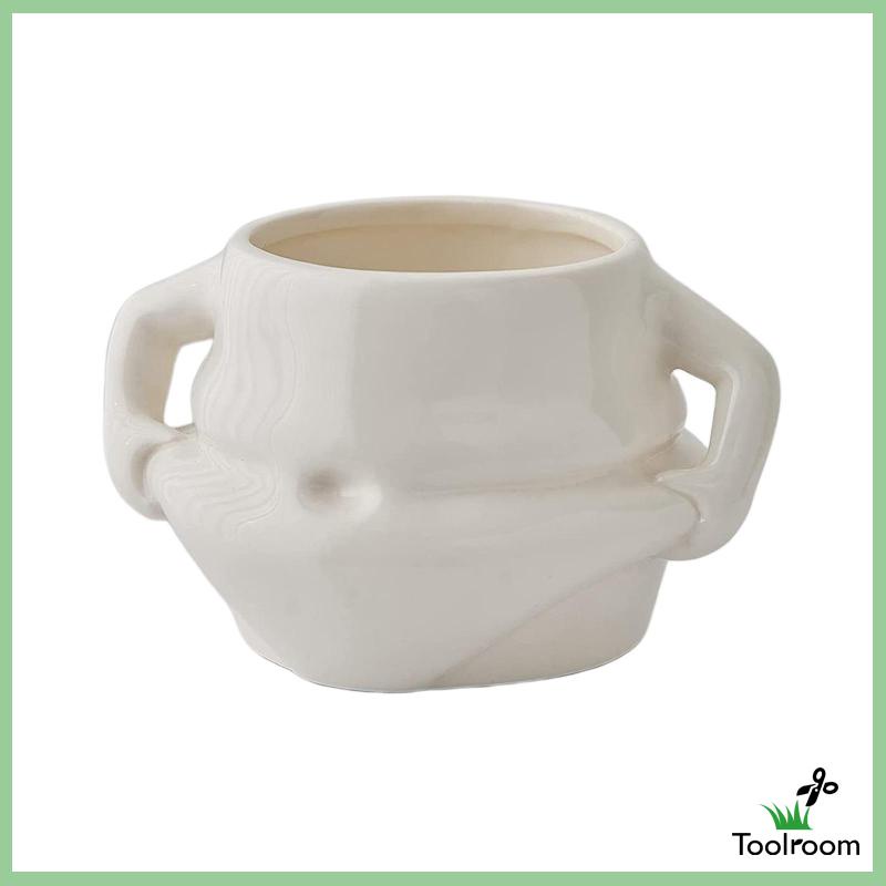 Cốc Sứ Uống Cà Phê Màu Trắng Handmade Độc Đáo Trang Trí Nhà Hàng / Tiệc Tùng