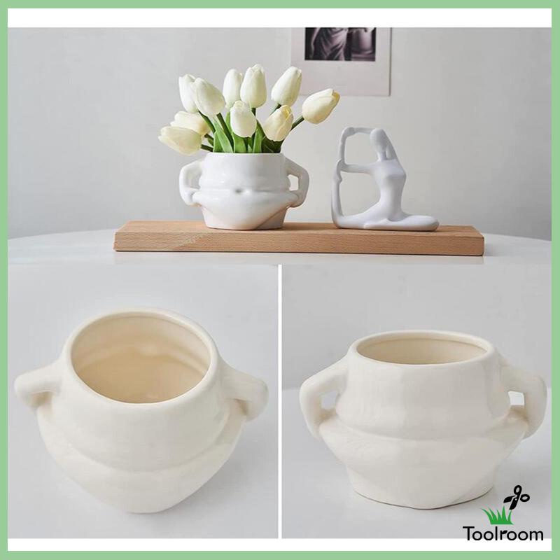 Cốc Sứ Uống Cà Phê Màu Trắng Handmade Độc Đáo Trang Trí Nhà Hàng / Tiệc Tùng