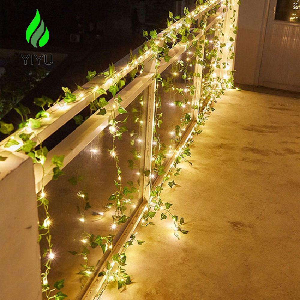 Dây Đèn LED 20 / 100 Bóng Hình Chiếc Lá Trang Trí Năm Mới