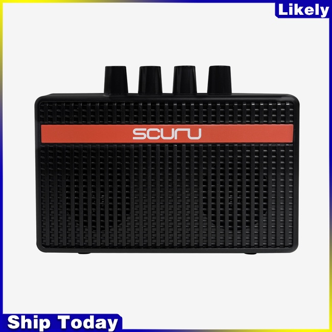 Loa Khuếch Đại Âm Thanh Mini 5w Di Động Tiện Dụng Cho Đàn Guitar Điện / Biểu Diễn Ngoài