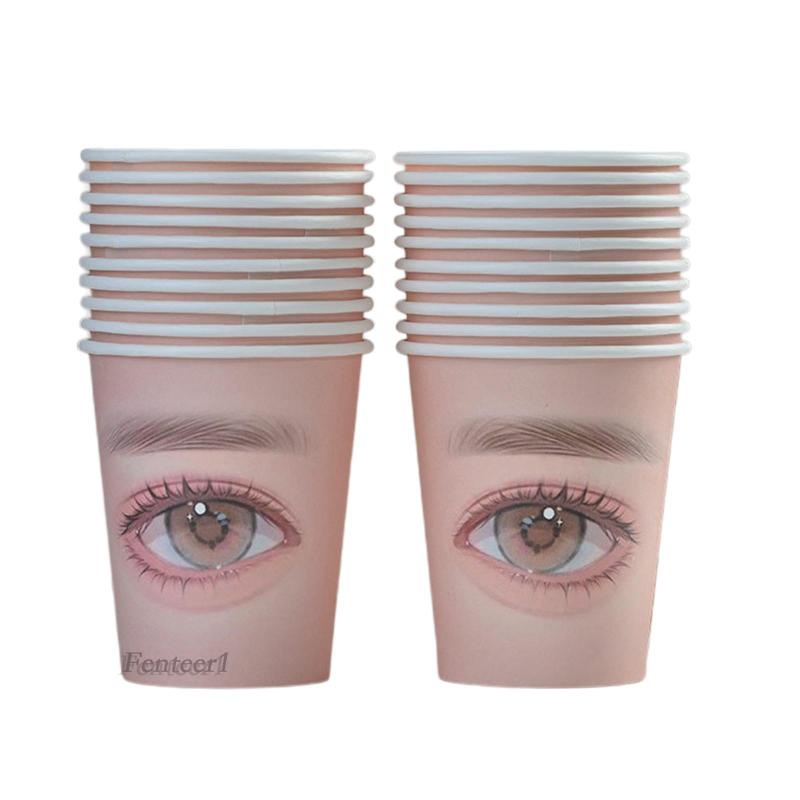 1 [Fenteer1] Cốc Giấy Luyện Tập Lông Mi Đa Chức Năng Dành Cho Người Mới Bắt Đầu