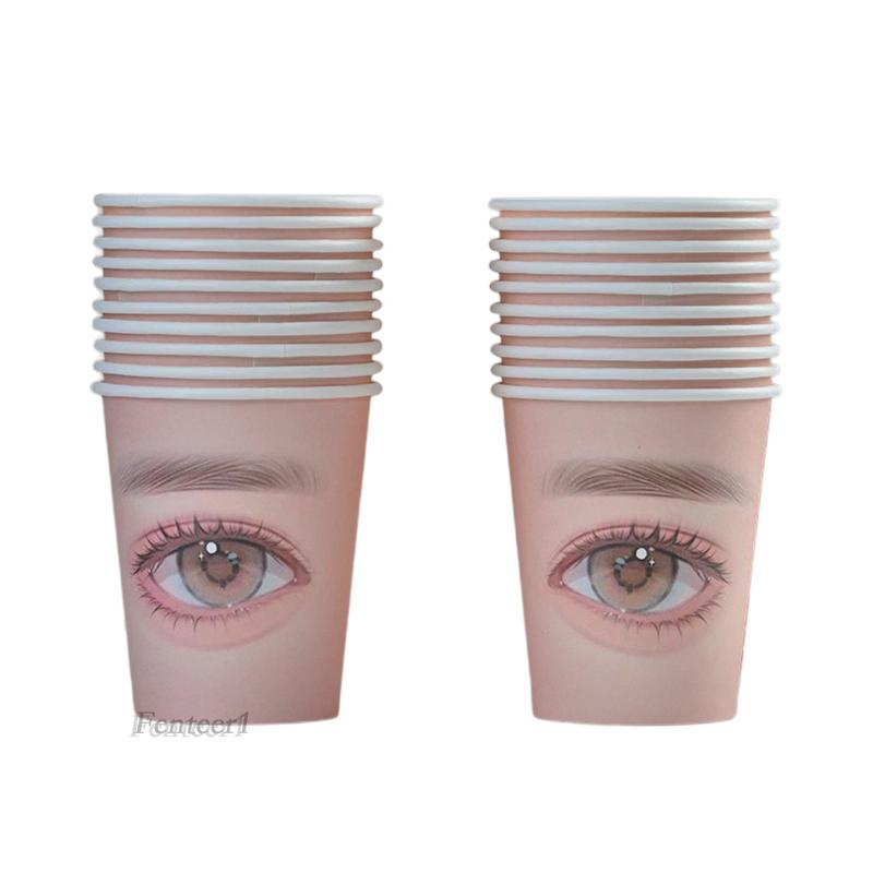 1 [Fenteer1] Cốc Giấy Luyện Tập Lông Mi Đa Chức Năng Dành Cho Người Mới Bắt Đầu