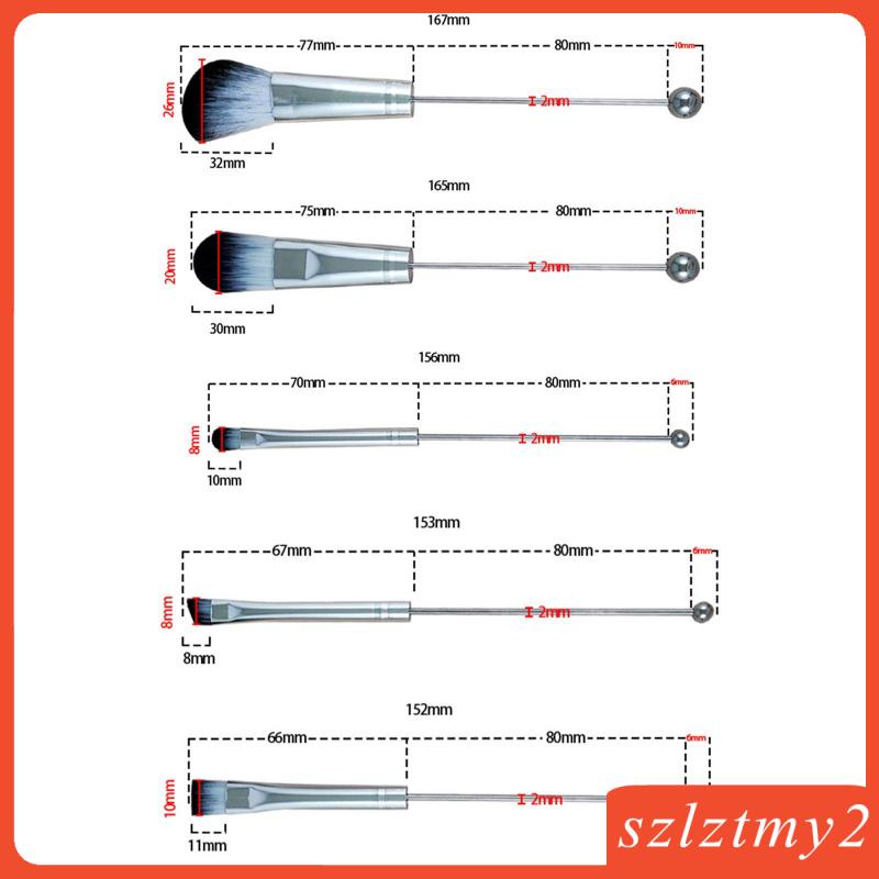 Set 5 Cọ Trang Điểm Mắt Szlztmy2 Cao Cấp Cho Bạn Gái