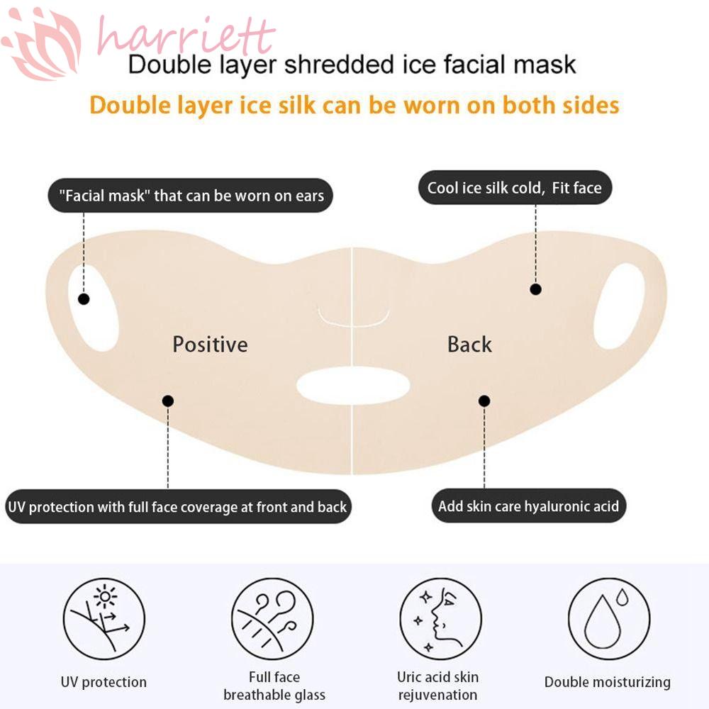 Khăn Che Mặt Chống Nắng Bằng Lụa Màu Trơn Thời Trang Mùa Hè Cho Nữ