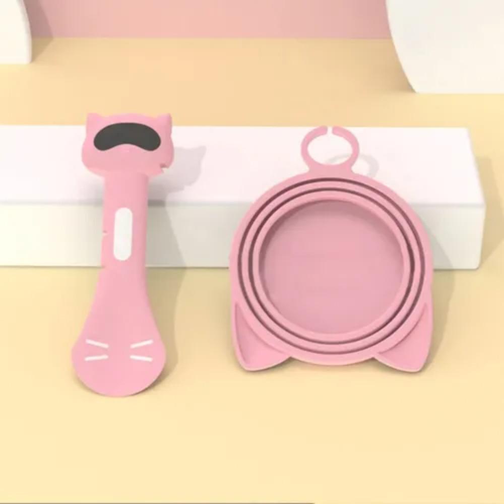 Dụng Cụ Mở Nắp Chai Đa Năng Bằng Silicone Hình Mèo Aron1 Cho Thú Cưng