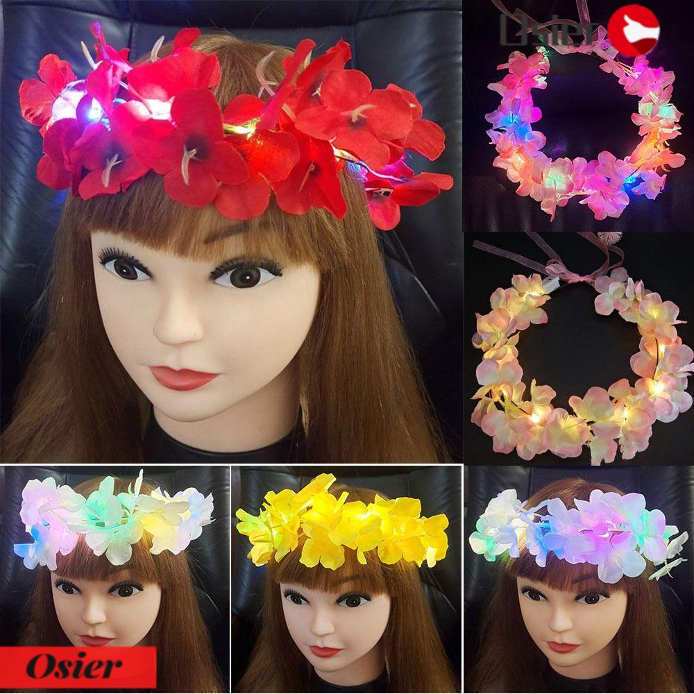 Vòng Hoa Trang Trí Đèn LED Phát Sáng 1 1 Độc Đáo Trang Trí Tiệc Cưới / Giáng Sinh