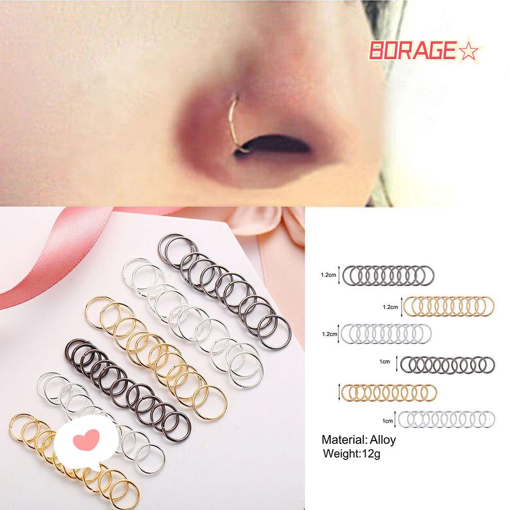 Set 60 Khuyên Mũi Tròn Bằng Hợp Kim Thời Trang