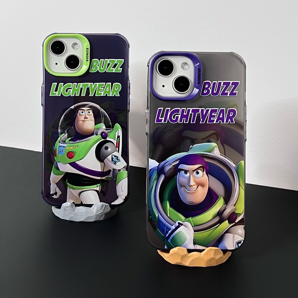 Ốp Điện Thoại TPU Mềm Trong Suốt Mạ Điện Họa Tiết Hoạt Hình Toy Story Cho iPhone 14 13 12 11 Pro Max
