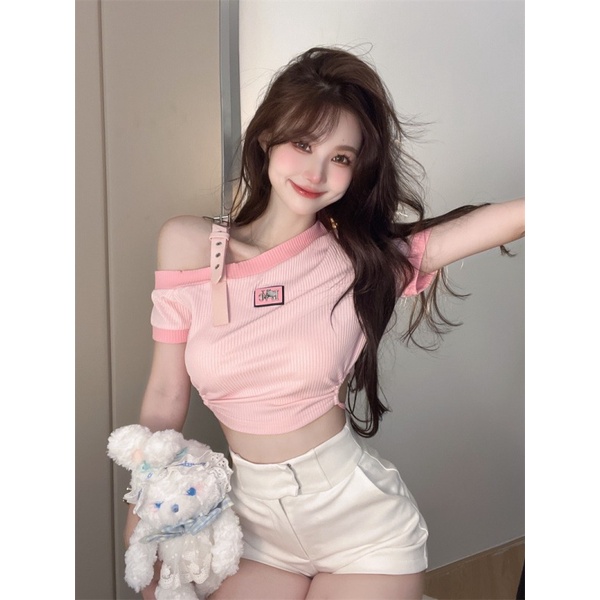 NZN Áo Croptop Tay Ngắn Thiết Kế Mới Quyến Rũ Thời Trang Dành Cho Mùa Hè