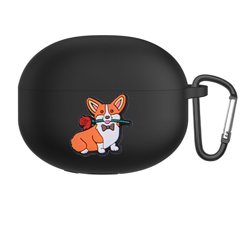 Vỏ Bảo Vệ Hộp Sạc Tai Nghe Baseus Bowie M2s / M2 M2 Bằng Silicon Họa Tiết Hoạt Hình Chú Chó / Hoa Dễ Thương