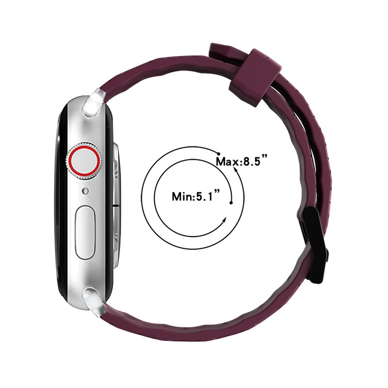 Dây Đeo Silicone Cho Đồng Hồ Thông Minh iwatch Ultra 49mm 45mm 44mm 41mm 40mm SE 8 7 6 5 4