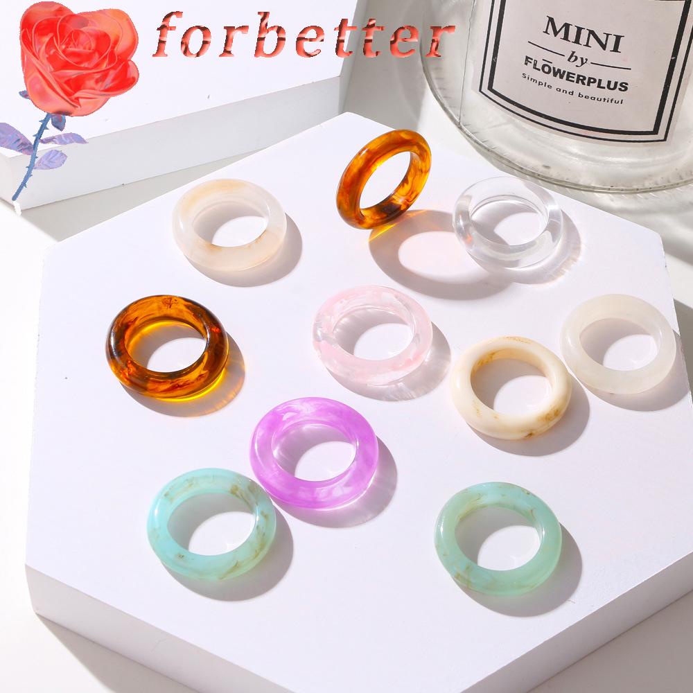 Nhẫn Acrylic Họa Tiết Hình Học Phong Cách Cổ Điển Thời Trang Cho Nữ