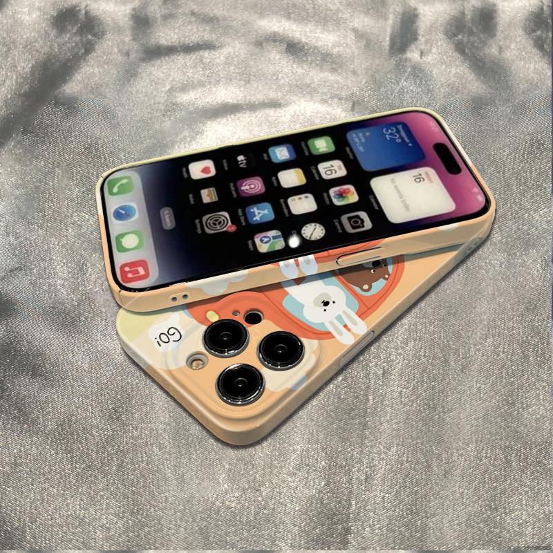 Ốp Điện Thoại Mềm Chống Sốc Họa Tiết Động Vật Trên Xe Hơi Cho Iphone 14promax 13 12 11 6In 78plus 7G1Z