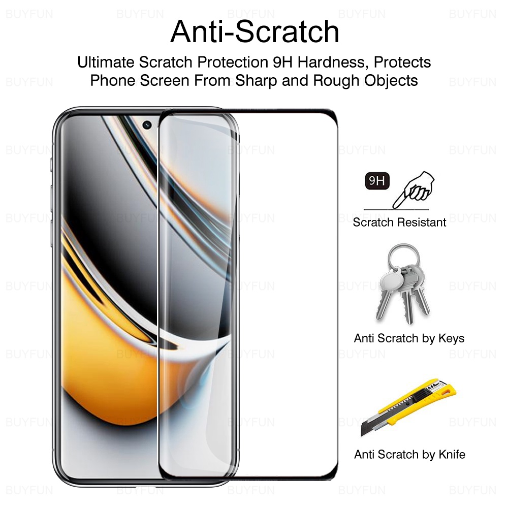 Kính Cường Lực 9H Viền Cong Bảo Vệ Camera Cho Realme 11 Pro Plus 5G 6.7inch Realmy 11Pro Realme11 Pro + Realme11Pro