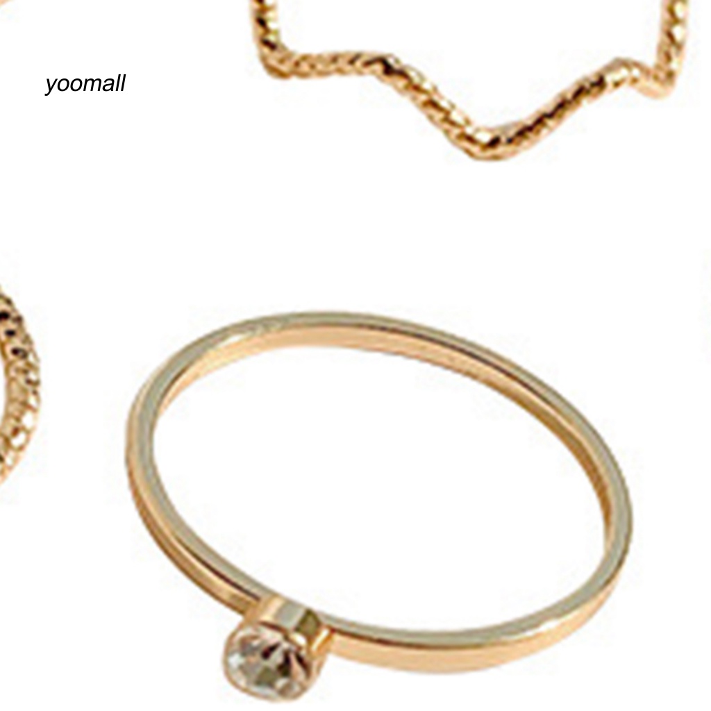 Bộ 5 / 3 Nhẫn Đeo Ngón Tay Chống Mòn Thời Trang Dành Cho Nữ