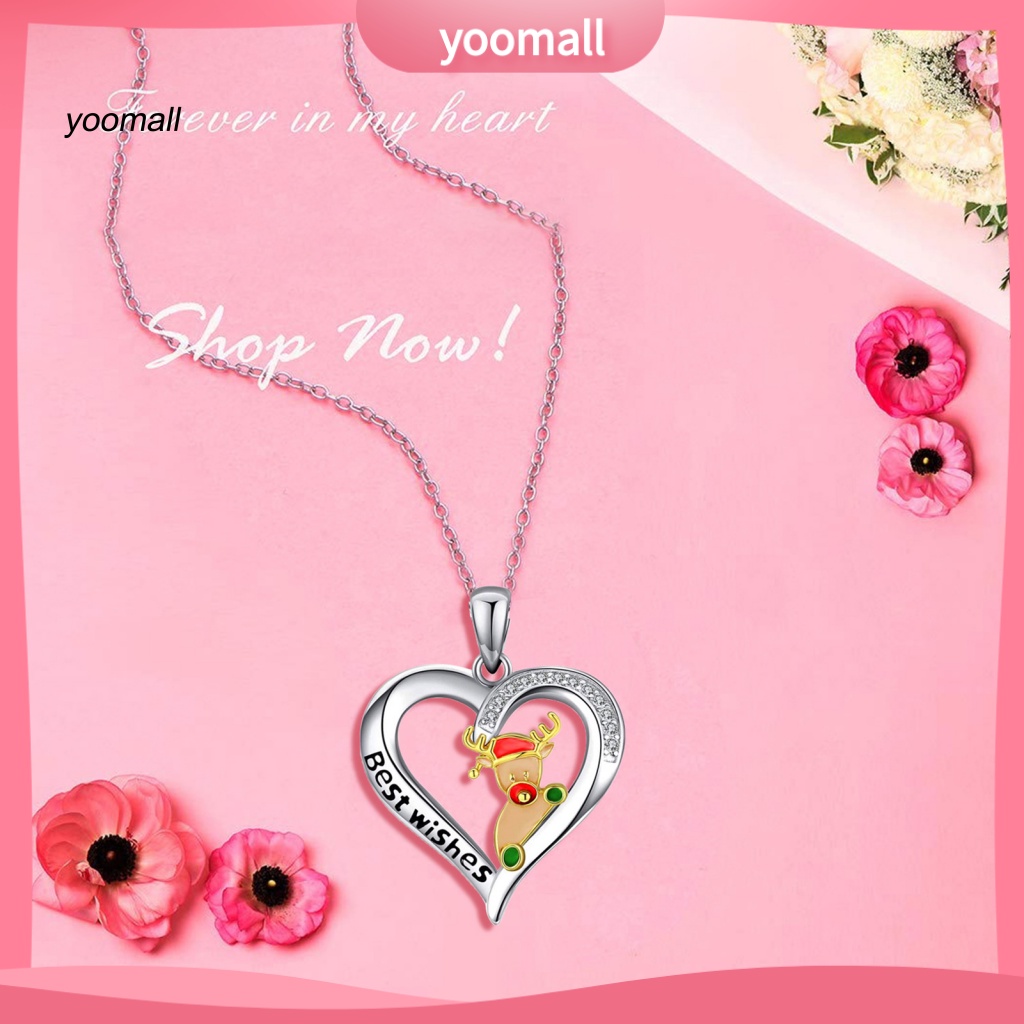 Yo / Vòng cổ Hợp Kim Hình Trái Tim Quyến Rũ Thích Hợp Làm Quà Tặng Hằng Ngày