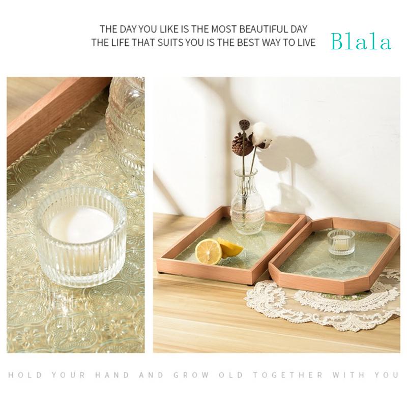 Khay Giá Đỡ Đèn Cầy Hình Chữ Nhật Phong Cách Vintage