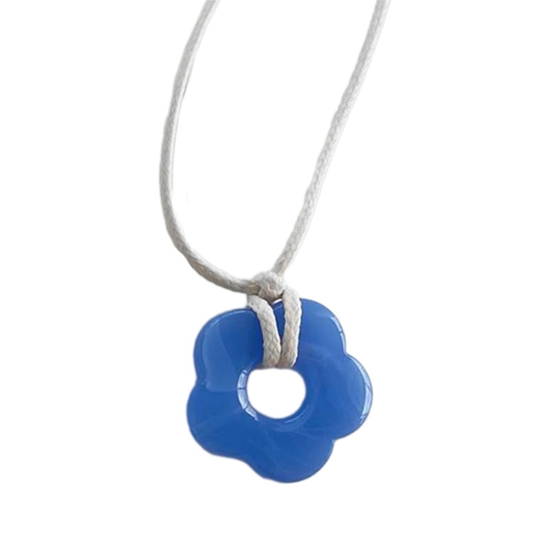 Vòng cổ Mặt Hoa Nhiều Màu Sắc Bằng Acrylic