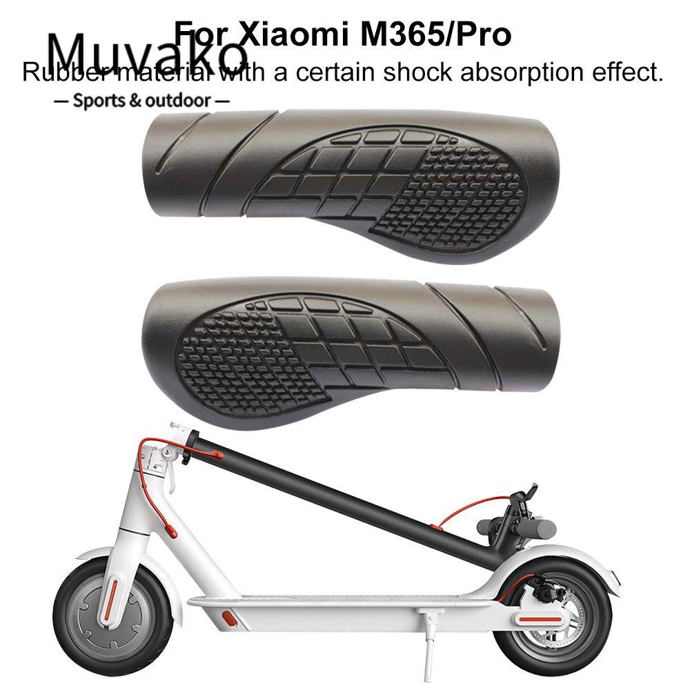 MUVAKO 1 Cặp Vỏ Bọc Tay Lái Xe Scooter Điện Xiaomi M365 / Pro Bằng Cao Su