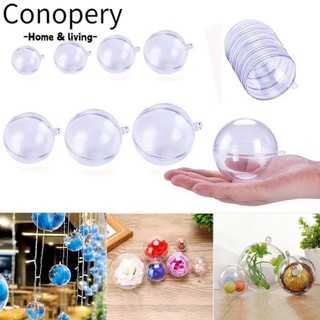 Conopery CONOPERY Set 5 quả cầu trong suốt bằng nhựa độc đáo dùng trang trí cây thông Noel