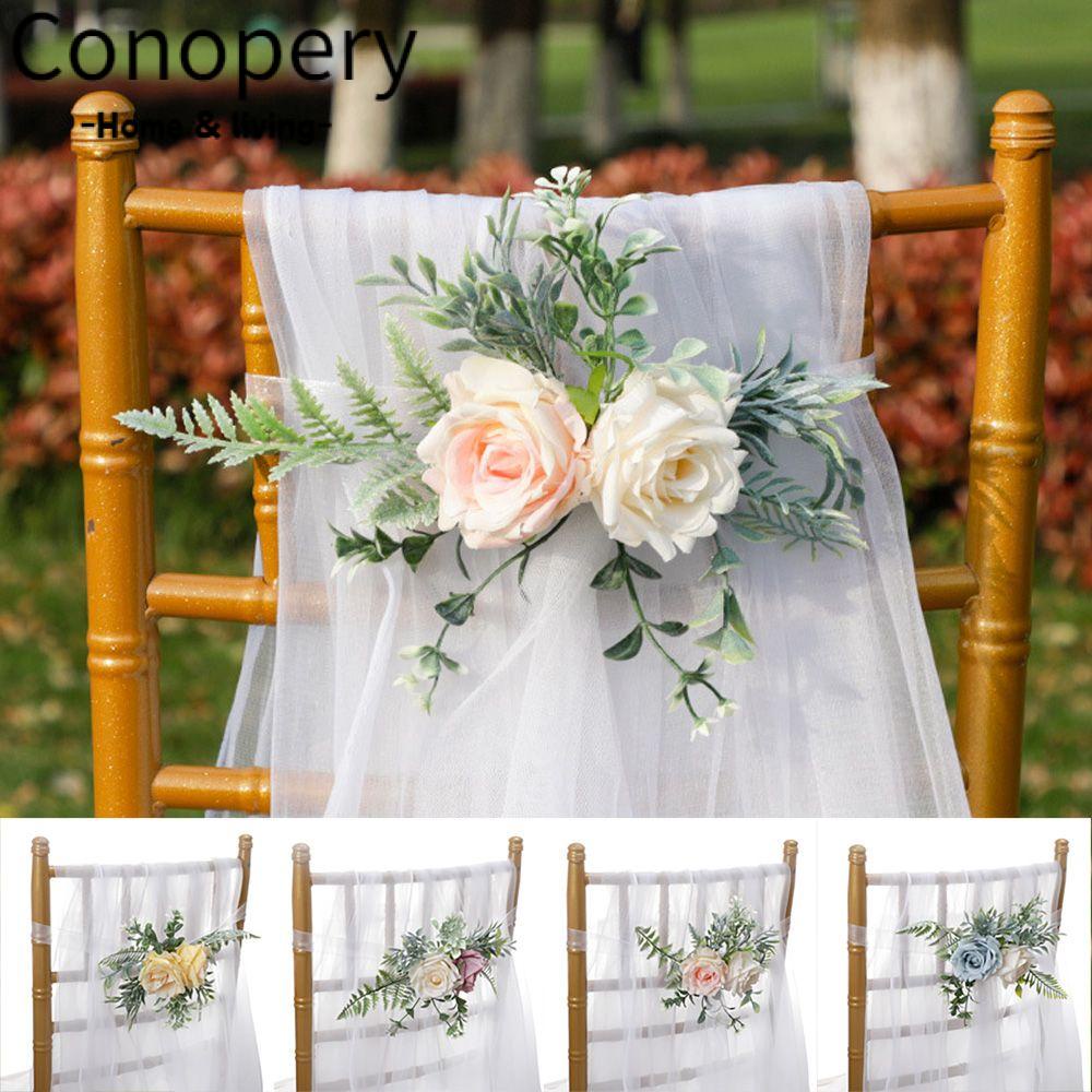 CONOPERY Bó Hoa Hồng Giả Trang Trí Tiệc Cưới
