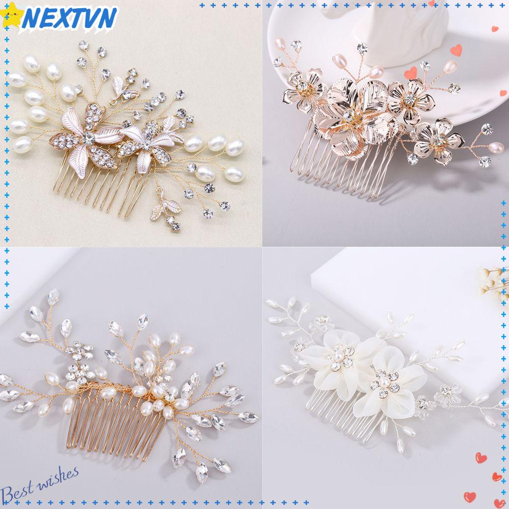 NEXTVN Lược Cài Tóc Thiết Kế Xinh Xắn Cho Cô Dâu|Kẹp Tóc Hình Vương Miện