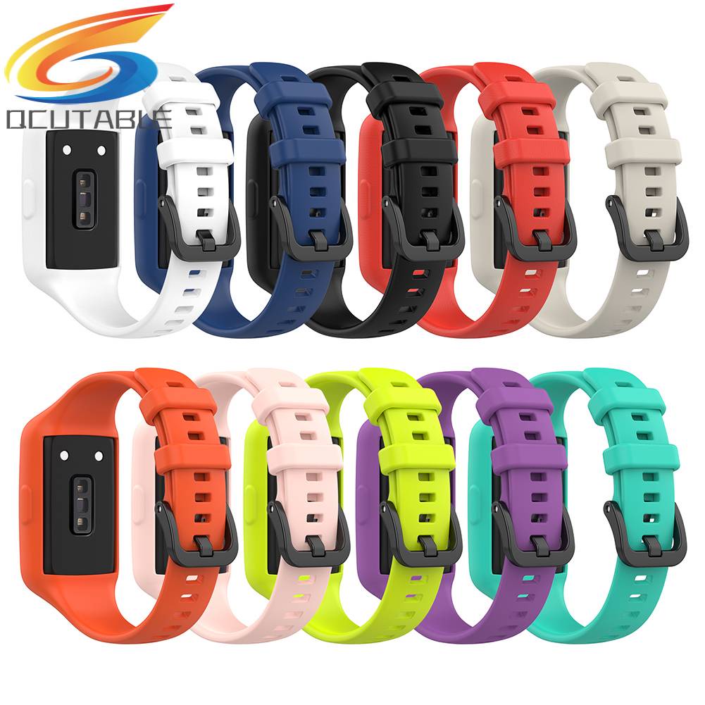 Dây Đeo Silicon Thay Thế Cho Đồng Hồ Thông Minh Huawei Honor Band 6 Pro