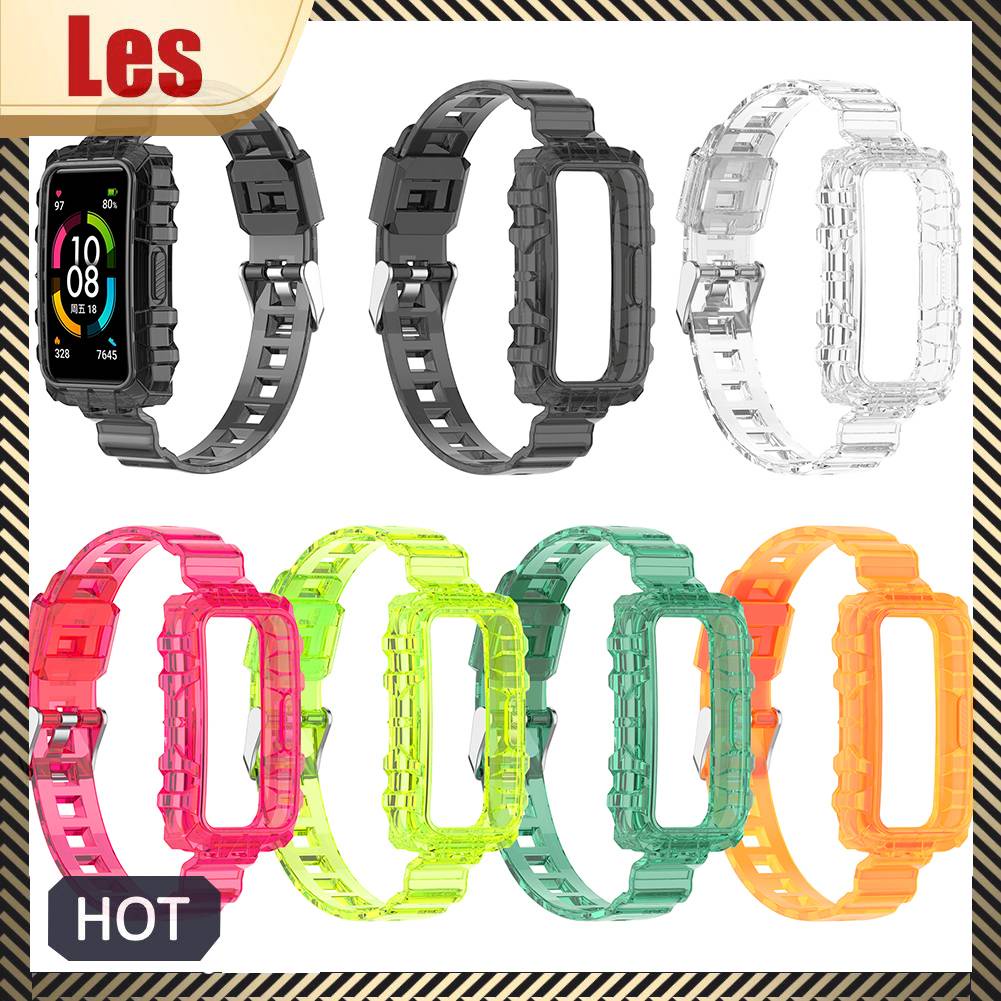 Dây Đeo Thay Thế Chất Liệu TPU Trong Suốt Cho HUAWEI HONOR Band 6