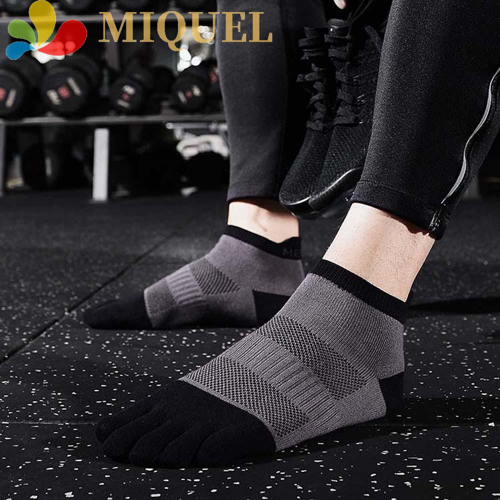 MIQUEL Vớ Cotton Năm Ngón Mềm Mại Thấm Hút Mồ Hôi Thoáng Khí Cho Nam