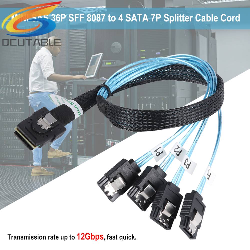 Cáp Chia G0101 MINI SAS 36P SFF 8087 Sang 4 SATA 7P