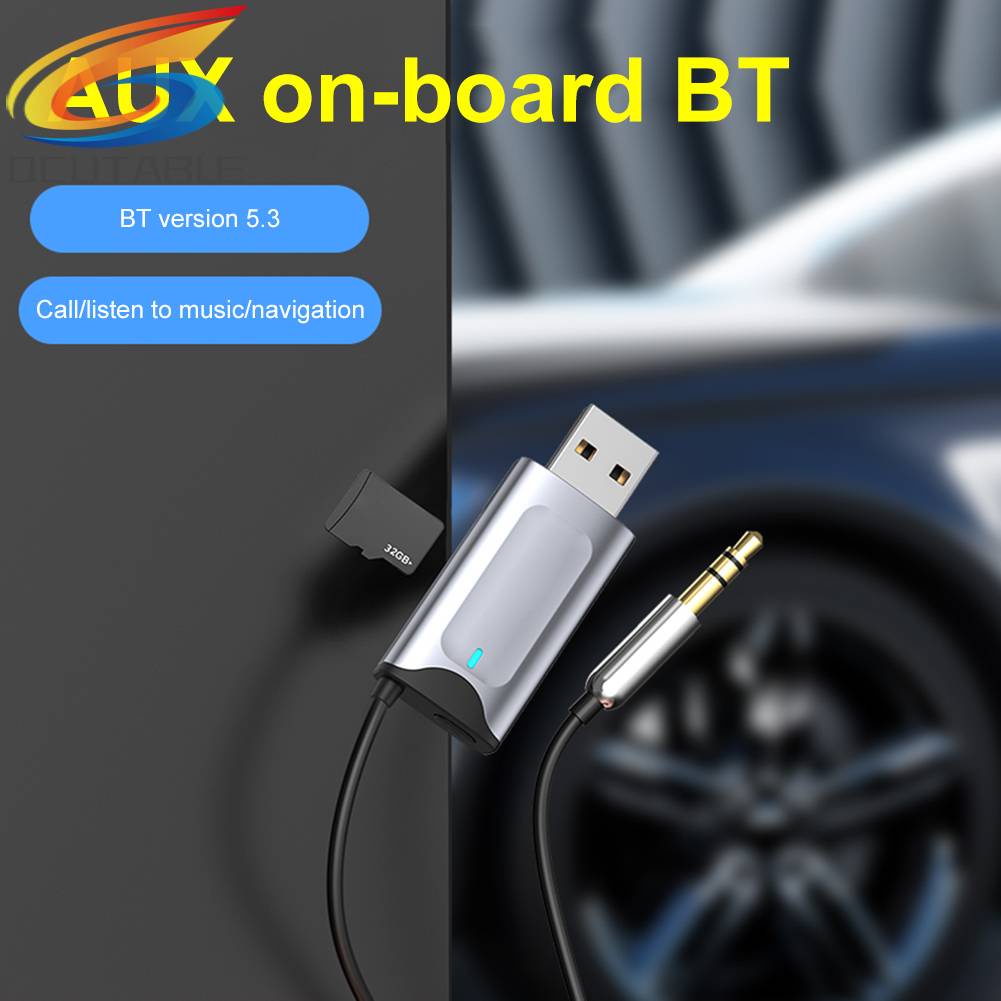 Thiết Bị Nhận Tín Hiệu Âm Thanh Bluetooth Hỗ Trợ TF Cho Xe Ô Tô