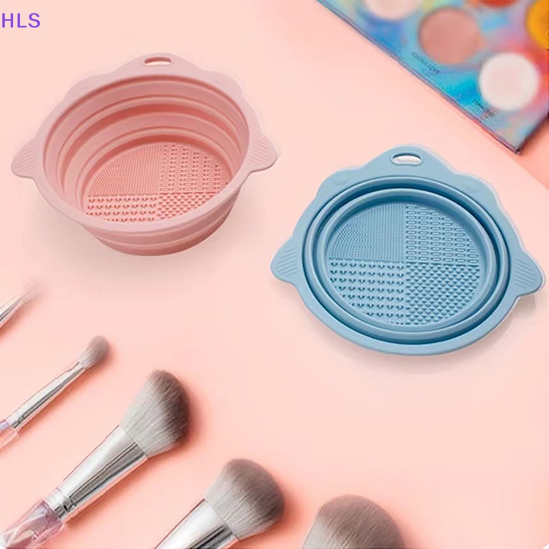 Hộp Silicone Vệ Sinh Cọ Trang Điểm Gấp Gọn Tiện Dụng