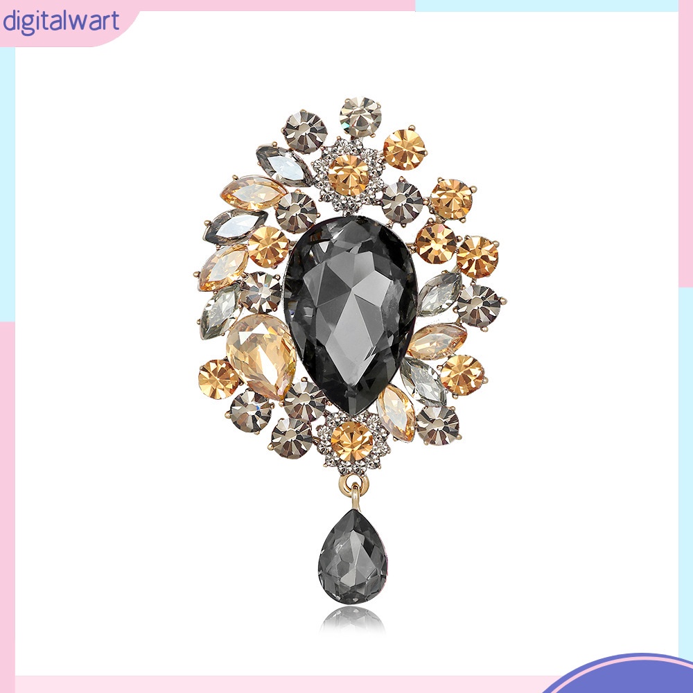 Trâm Cài Áo Đính Pha Lê Siêu Lấp Lánh Sang Trọng Phong Cách Âu Mỹ