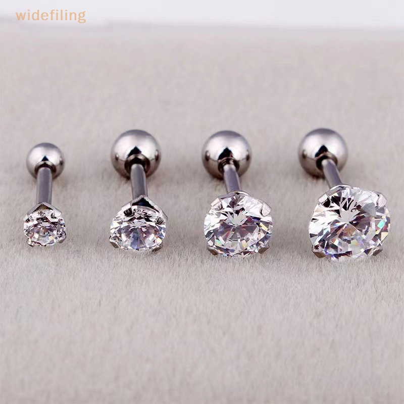 1 Khuyên Tai Đính Đá 4 Chấu Thời Trang Cá Tính