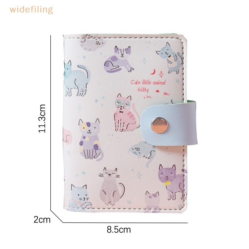 Ví Da PU Bản Rộng 26 Ngăn Đựng Thẻ ID / Tên / Danh Thiếp Họa Tiết Động Vật / Trái Cây Dễ Thương