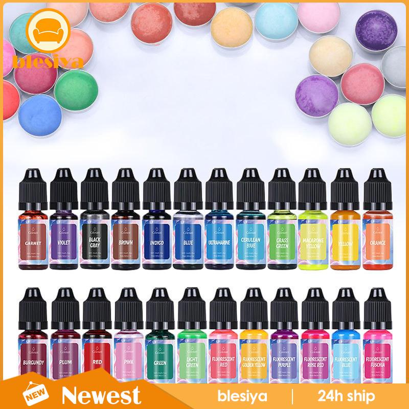 Bộ 24 Cây Nến Nhuộm Màu 10ml Chất Lượng Cao