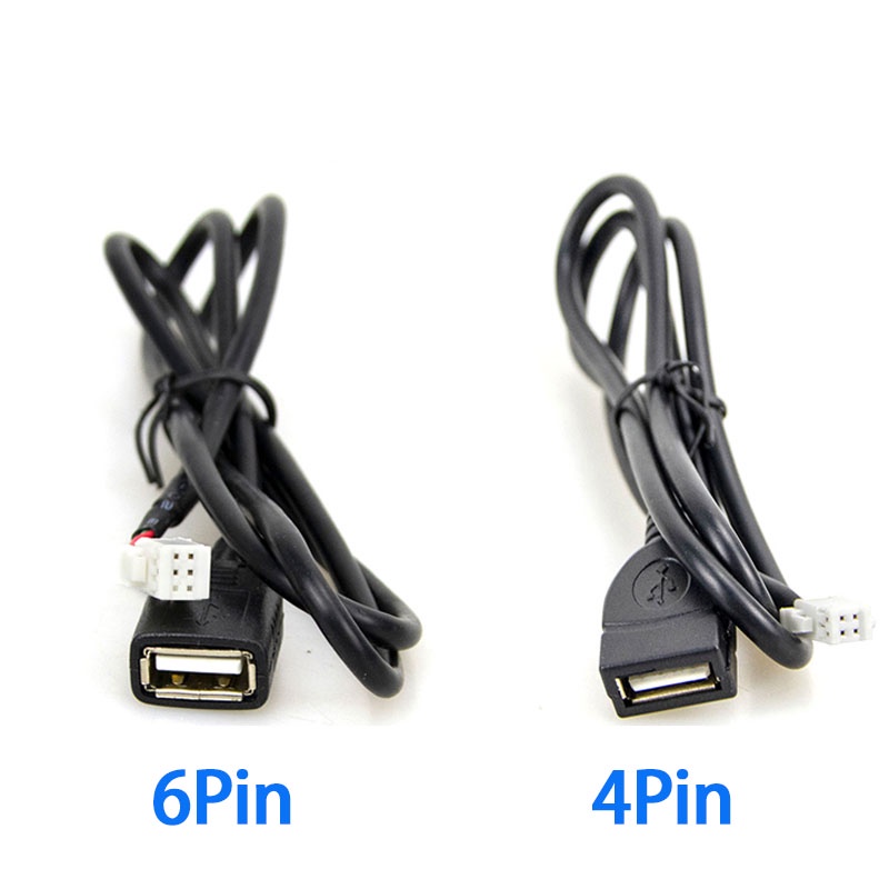 Dây Cáp USB Kết Nối Đa Phương Tiện 4 Pin 6 Pin Cho Xe Hơi Android